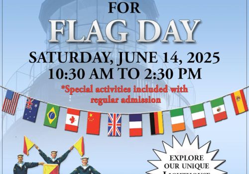 Join us at Ponce Inlet Lighthouse & Museum for Flag Day, June 14, 2025, 10:30 AM-2:30 PM. Activities included. Explore the gift shop.