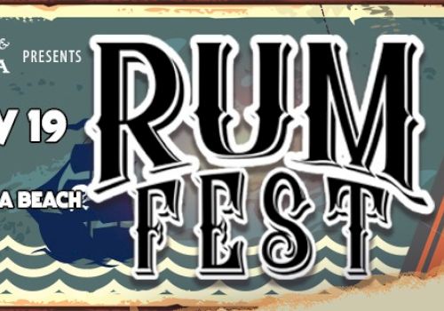 Promotional image for Rum Fest on Sat, July 19, 6-11 PM at Main St, Daytona Beach, sponsored by Politis & Matovina.