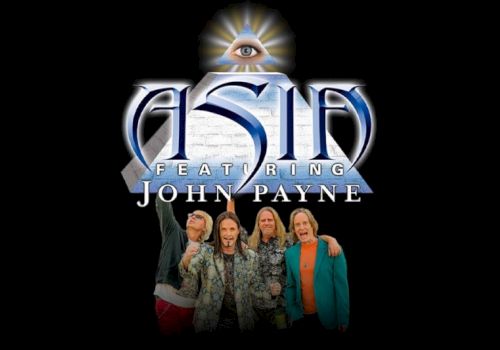 The &ldquo;Guns N&rsquo; Feat&rdquo; poster shows the band John Payne with a stylized eye above the title.