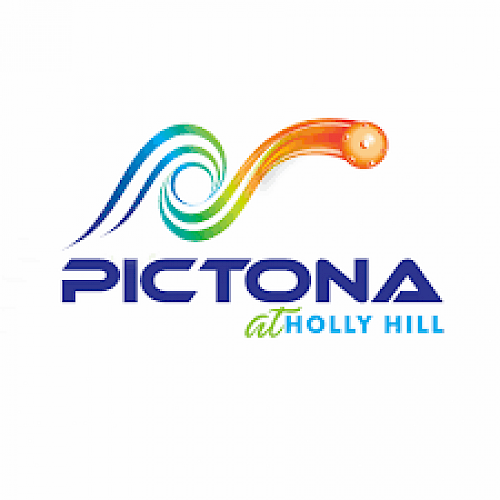 Logo of Pictona at Holly Hill, featuring a colorful swoosh design above the text.